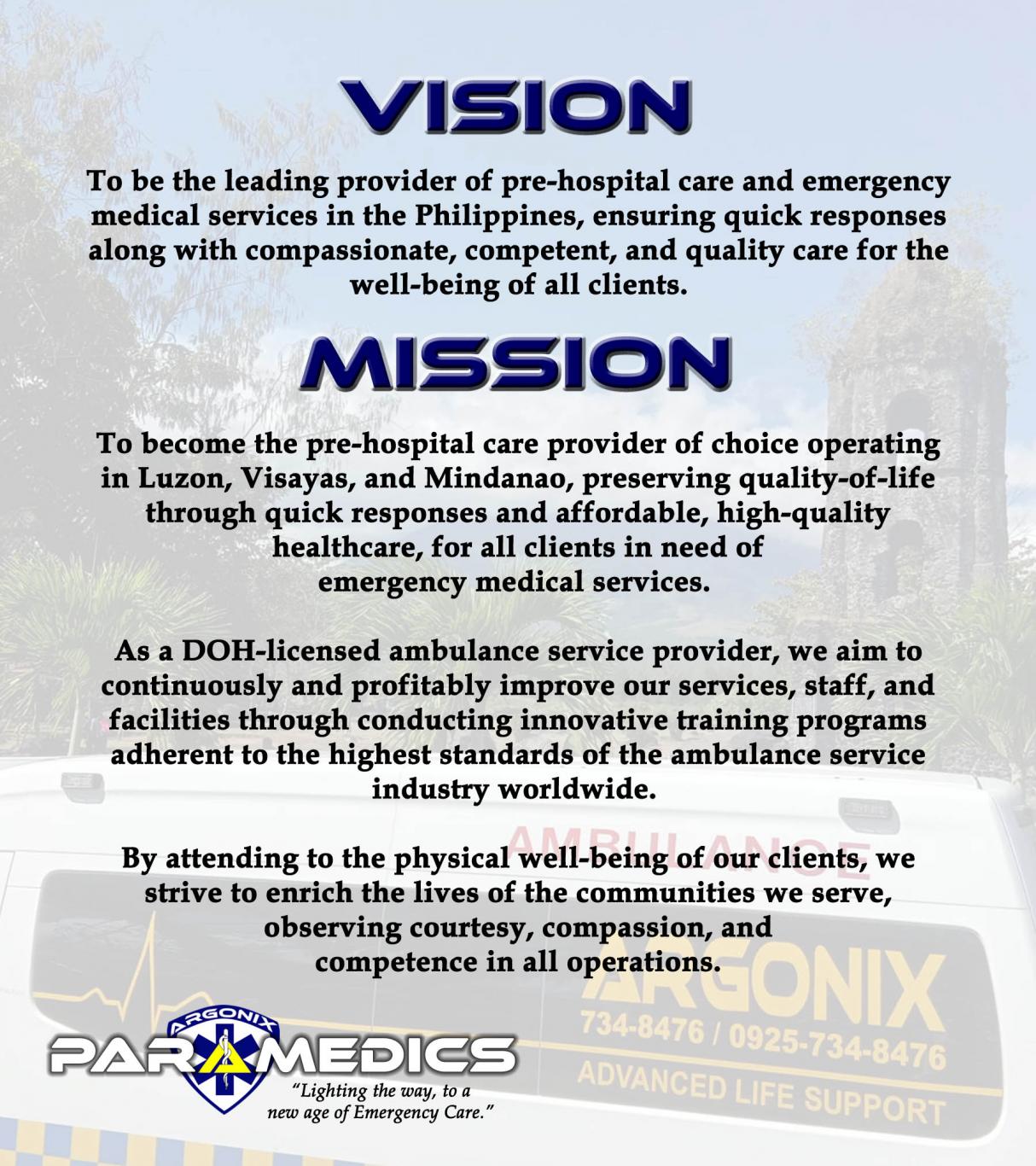 Mission And Vision Statement Template